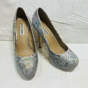 Steve Madden Pastel Snake Print Heels Size 9